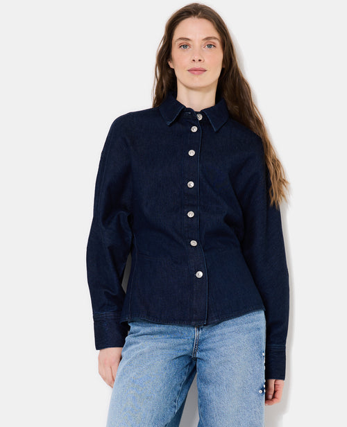 Chemise en jean cintrée avec manches chauve-souris - PIMKIE - 5