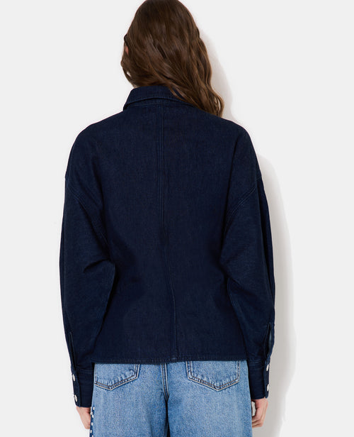 Chemise en jean cintrée avec manches chauve-souris - PIMKIE - 6