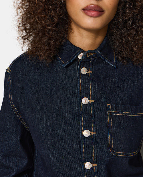 Chemise en jean avec bords zig-zag - PIMKIE - 2