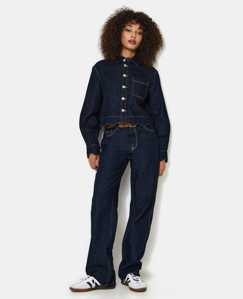 Chemise en jean avec bords zig-zag - PIMKIE - 3