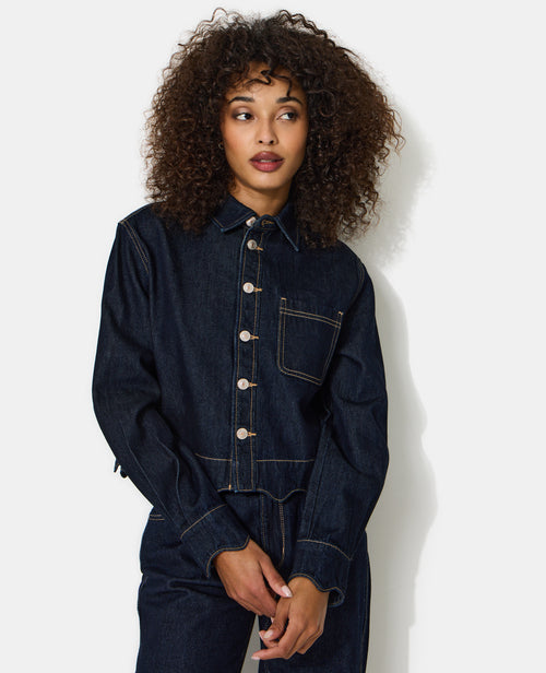 Chemise en jean avec bords zig-zag - PIMKIE - 7
