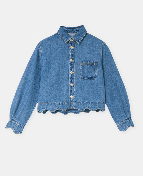 Chemise en jean avec bords zig-zag - PIMKIE - 4