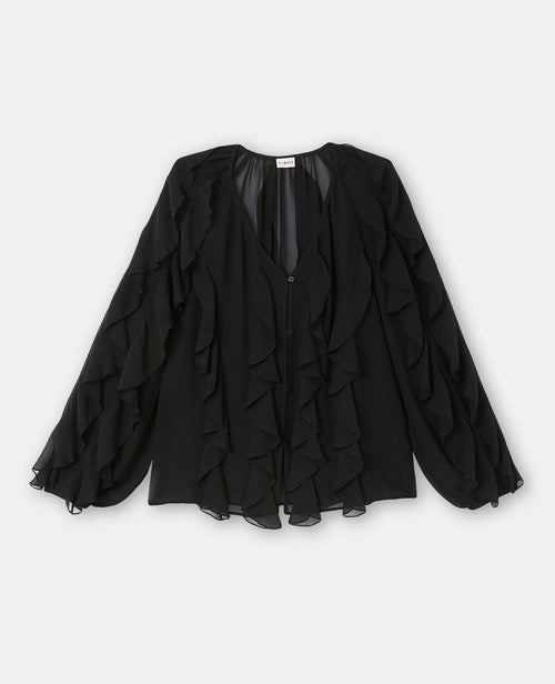 Blouse en voile avec volants et boutons - PIMKIE - 4