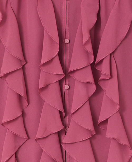 Blouse en voile avec volants et boutons - PIMKIE - 5