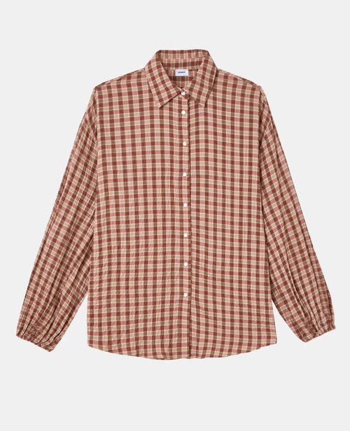 Chemise oversize en tissu gaufré motif carreaux - PIMKIE - 4