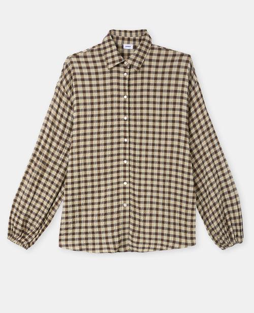 Chemise oversize en tissu gaufré motif carreaux - PIMKIE - 4