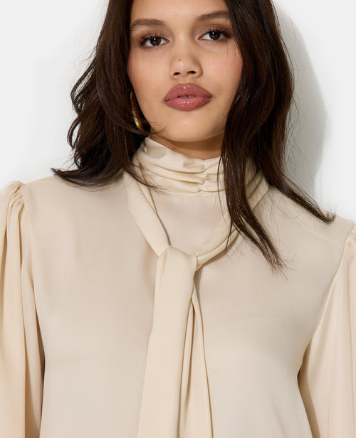 Blouse en satin avec col lavalière - PIMKIE - 2