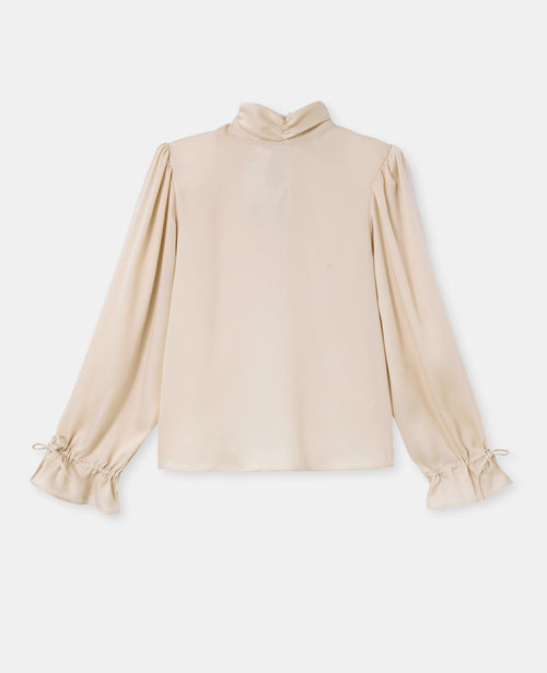 Blouse en satin avec col lavalière - PIMKIE - 4