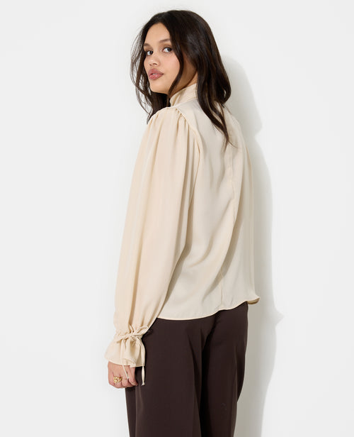 Blouse en satin avec col lavalière - PIMKIE - 6