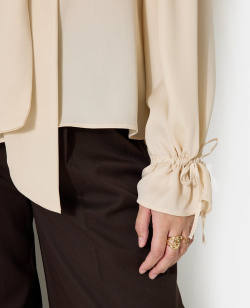 Blouse en satin avec col lavalière - PIMKIE - 7