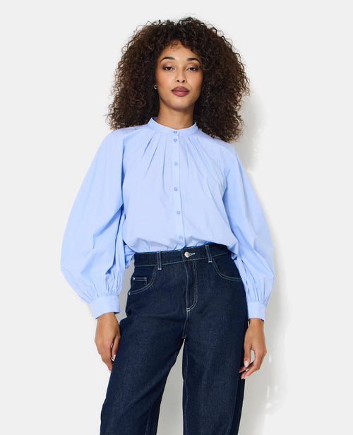 Blouse rayée avec pinces et manches ballons - PIMKIE - 1