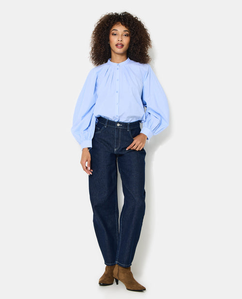 Blouse rayée avec pinces et manches ballons - PIMKIE - 3