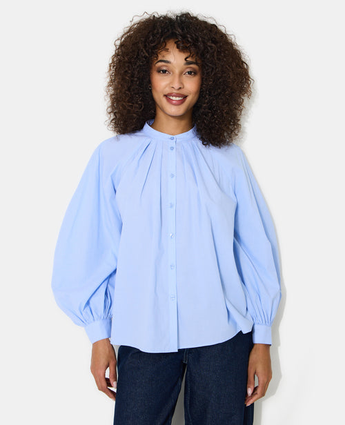 Blouse rayée avec pinces et manches ballons - PIMKIE - 5