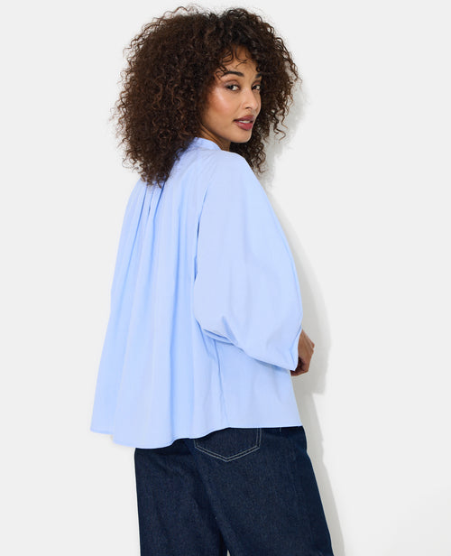 Blouse rayée avec pinces et manches ballons - PIMKIE - 6