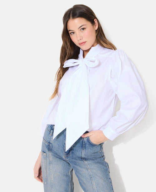 Chemise col lavalière avec manches ballons - PIMKIE - 1