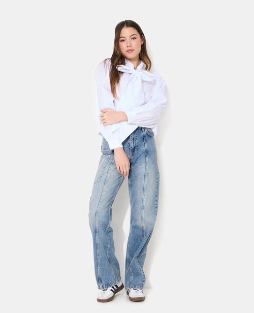 Chemise col lavalière avec manches ballons - PIMKIE - 3