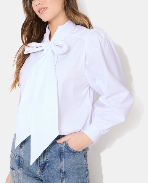 Chemise col lavalière avec manches ballons - PIMKIE - 7