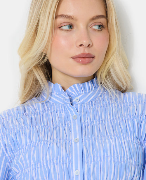 Chemise smockée et rayé avec manches ballons - PIMKIE - 2