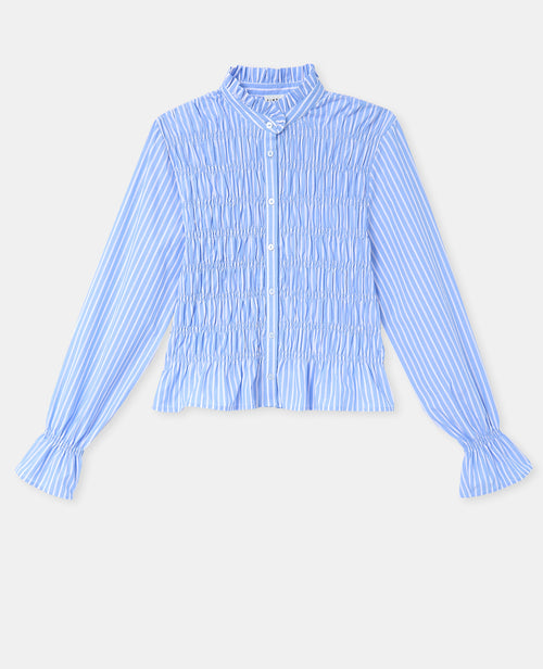 Chemise smockée et rayé avec manches ballons - PIMKIE - 4