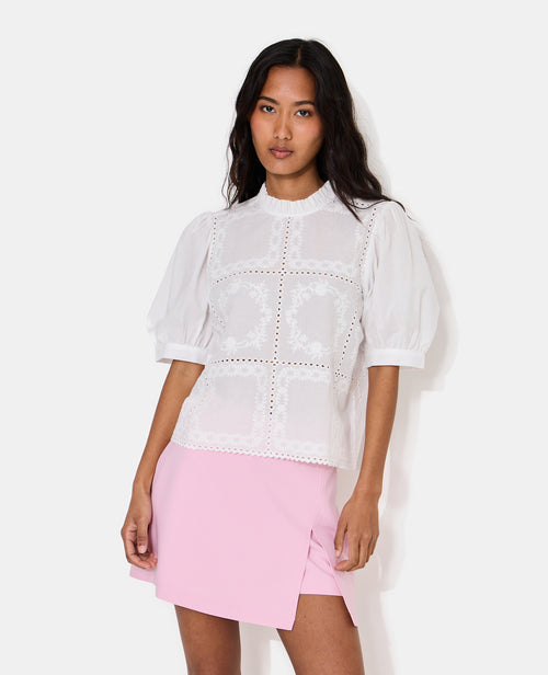 Blouse avec détails ajourés et broderies - PIMKIE - 1