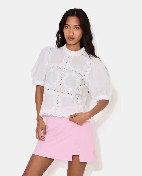 Blouse avec détails ajourés et broderies - PIMKIE - 5