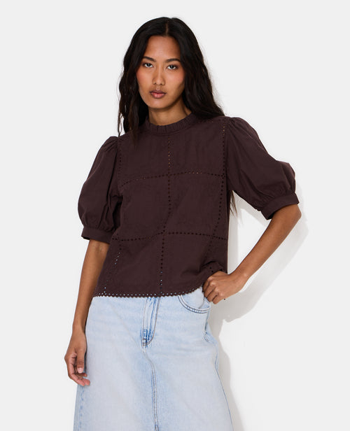 Blouse avec détails ajourés et broderies - PIMKIE - 1