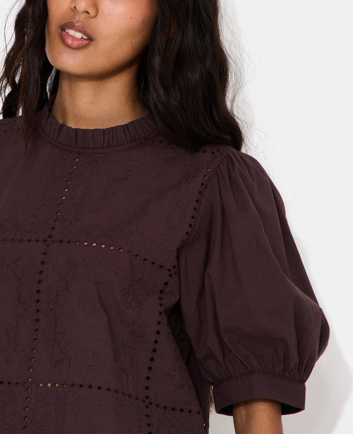 Blouse avec détails ajourés et broderies - PIMKIE - 2