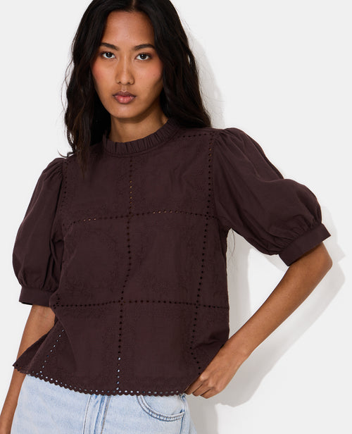 Blouse avec détails ajourés et broderies - PIMKIE - 5
