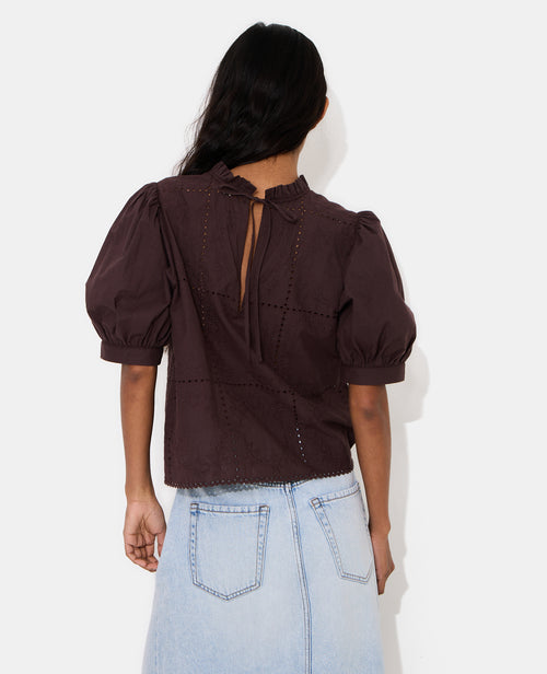 Blouse avec détails ajourés et broderies - PIMKIE - 6