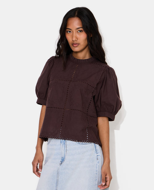 Blouse avec détails ajourés et broderies - PIMKIE - 7