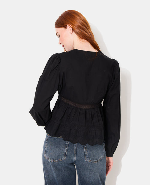 Blouse avec dentelle et nouettes - PIMKIE - 6