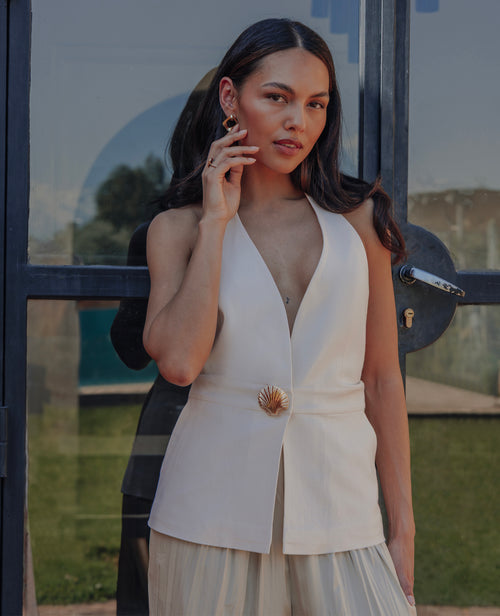 Top dos-nu avec détail coquillage - PIMKIE - 1