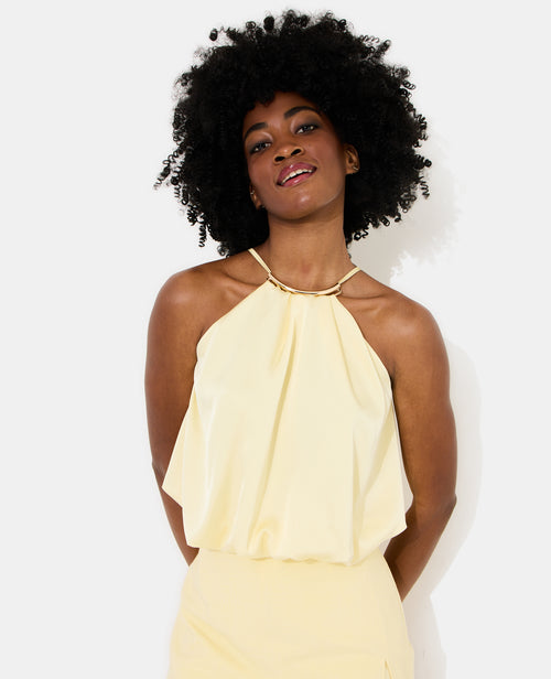 Top boule en satin avec détail bijou - PIMKIE - 1