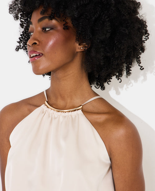 Top boule en satin avec détail bijou - PIMKIE - 2