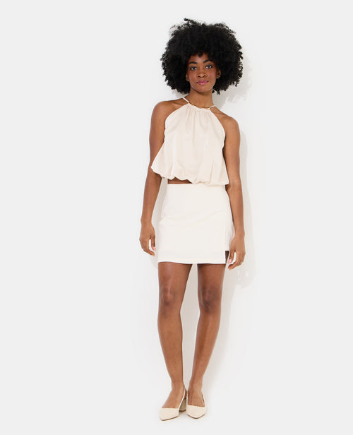 Top boule en satin avec détail bijou - PIMKIE - 3