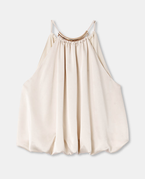 Top boule en satin avec détail bijou - PIMKIE - 4