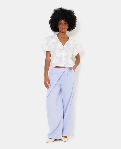 Chemisier en organza avec coquillages - PIMKIE - 3