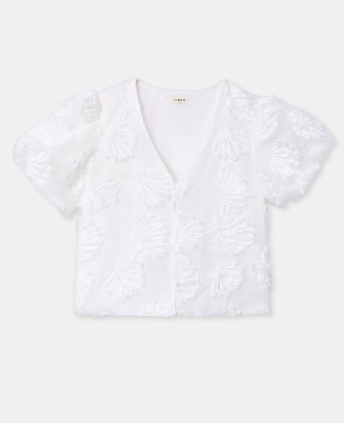 Chemisier en organza avec coquillages - PIMKIE - 4