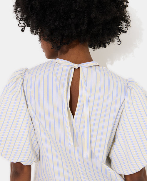 Blouse rayée manches ballons - PIMKIE - 2