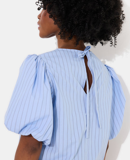 Blouse rayée manches ballons - PIMKIE - 1