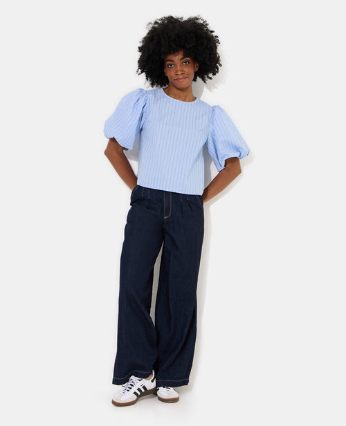 Blouse rayée manches ballons - PIMKIE - 3