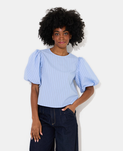 Blouse rayée manches ballons - PIMKIE - 5