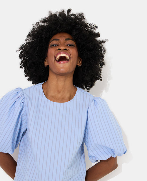 Blouse rayée manches ballons - PIMKIE - 6