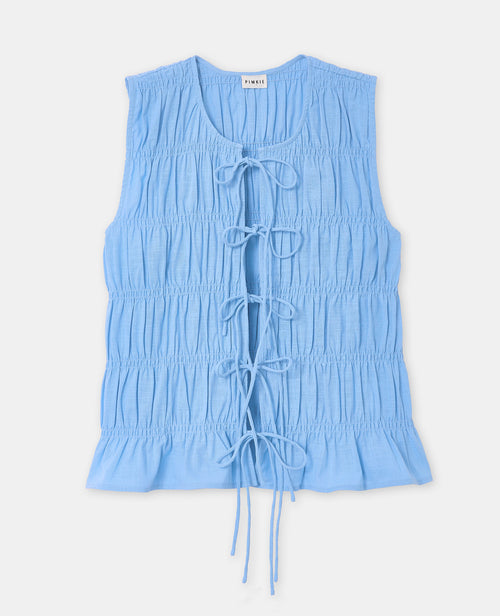 Top sans manches avec détails smocks et nouettes - PIMKIE - 4