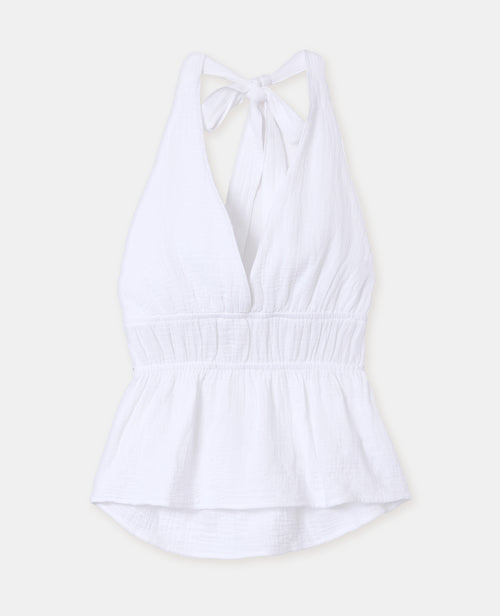 Top dos-nu en gaze de coton - PIMKIE - 4