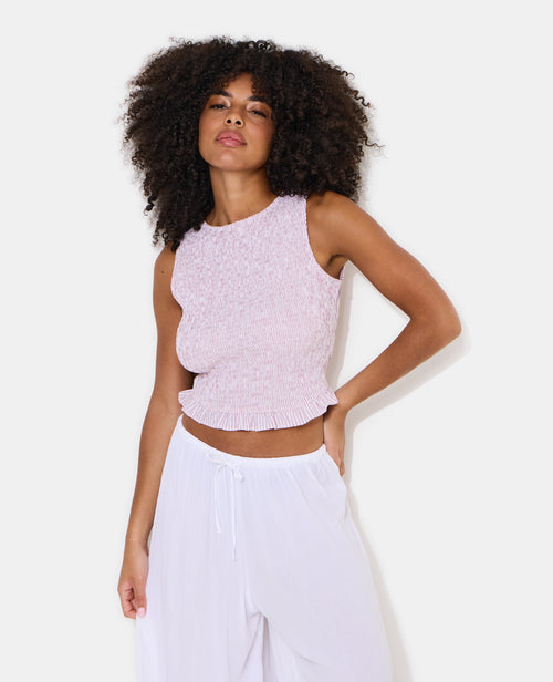 Top rayé smocké avec dos ouvert - PIMKIE - 1