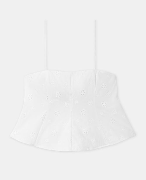 Top à bretelles avec fleurs en broderie anglaise - PIMKIE - 4