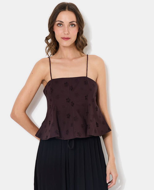 Top à bretelles avec fleurs en broderie anglaise - PIMKIE - 2