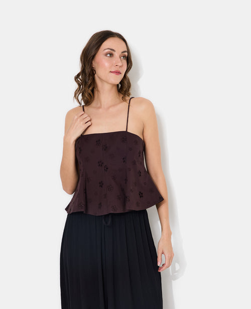 Top à bretelles avec fleurs en broderie anglaise - PIMKIE - 5