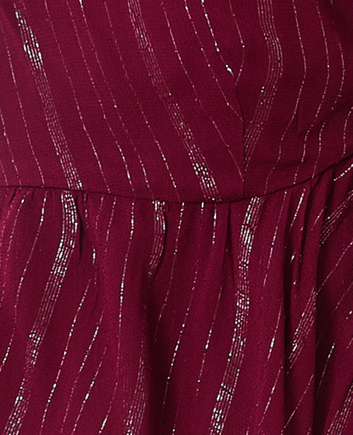 Top dos-nu en voile rayé avec lurex - PIMKIE - 8